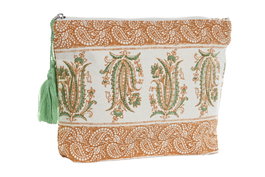 DKD Home Decor Neceser Amalfi Mostaza 20x5x25 cm