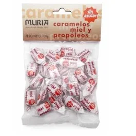 MURIA Caramelos de miel y propóleos sin azúcar 100 gr.