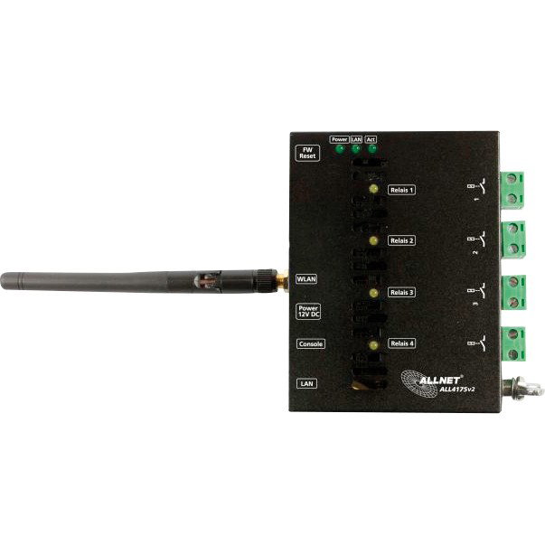 ALLNET MSR IO Zentrale ALL4175v2 con 4 relés 230VAC/10A ALLNET MSR IO Zentrale ALL4175v2 con 4 relés 230VAC/10A