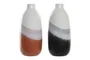 DKD Home Decor Jarrón de Dolomita Tricolor 13x13x29 cm (Pack de 2) inevitable
