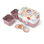 Monbento Lonchera infantil MB Tresor Papercut con 3 compartimentos y sin BPA
