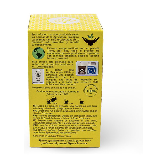 ARTEMIS BIO Manzanilla Infusión 20 bolsitas infusoras