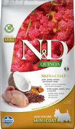 Farmina N&D Dog Quinoa Skin Coat Codorniz Mini 2,5 kg Alimento para Perros