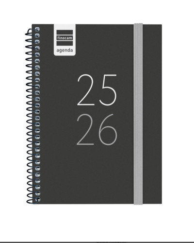 Finocam Agenda Escolar 2025-2026 Secundaria Semana Vista Horizontal Negro 120x164 634224026 Finocam Agenda Escolar 2025-2026 Secundaria Semana Vista Horizontal Negro 120x164 634224026