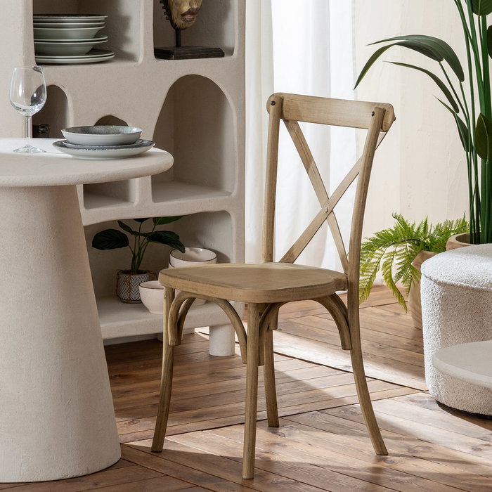 Silla Natural Polipropileno Contract 50 X 41,50 X 89 cm (Set de 2)