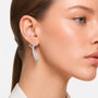 Swarovski Pendientes de Aro Gris en Acero Inoxidable 5695939