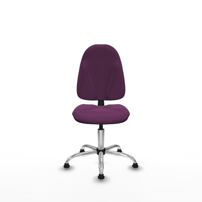 PIQUERAS Y CRESPO Silla de oficina Algarra Morado con Base Cromada
