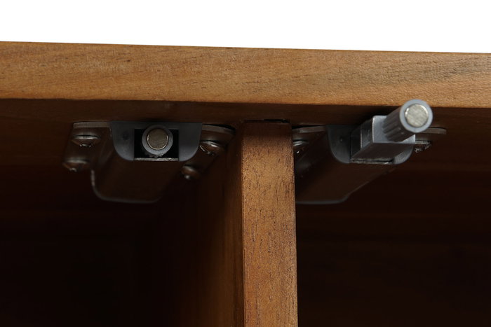 DKD Home Decor Estanteria Basant ratan Marron Oscuro Natural Acacia Ratan 90 x 40 x 181 cm