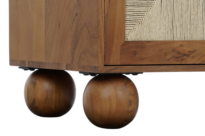 DKD Home Decor Estanteria Basant ratan Marron Oscuro Natural Acacia Ratan 90 x 40 x 181 cm