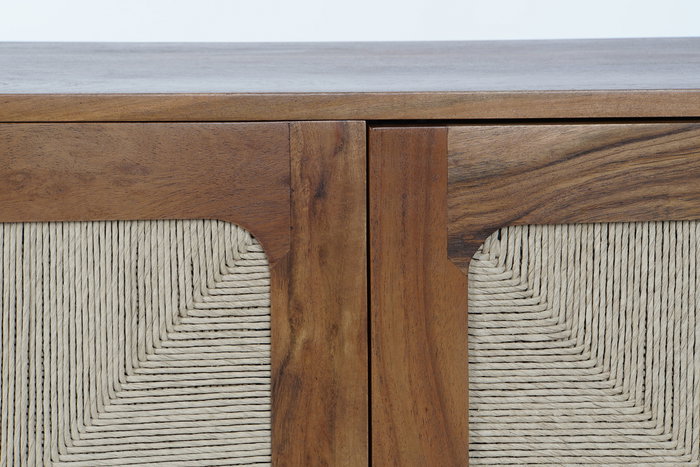 DKD Home Decor Estanteria Basant ratan Marron Oscuro Natural Acacia Ratan 90 x 40 x 181 cm