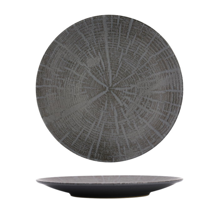 Summa Plato Llano Coupe Forest Gris Gres 27 cm (Set de 6) Summa Plato Llano Coupe Forest Gris Gres 27 cm (Set de 6)