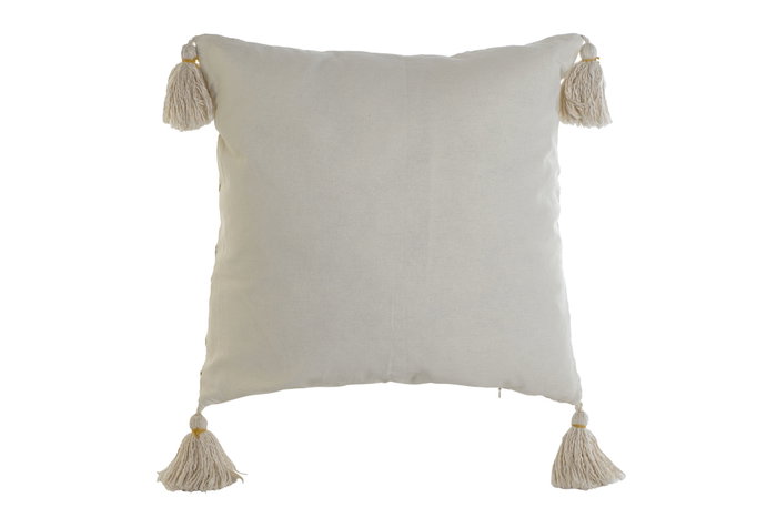 DKD Home Decor Cojin Crudo 45 x 45 x 15 cm (2 Unidades) Algodon Polyester DKD Home Decor Cojin Crudo 45 x 45 x 15 cm (2 Unidades) Algodon Polyester