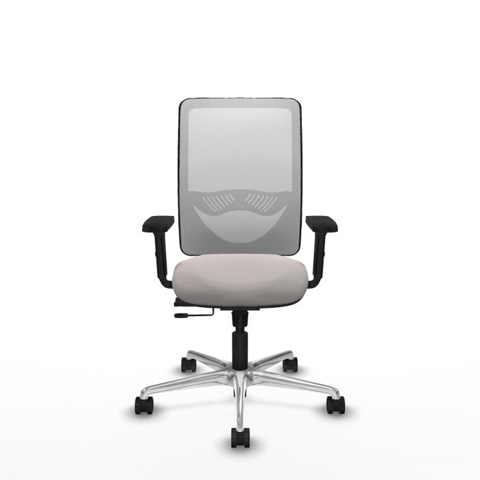 PIQUERAS Y CRESPO Silla de oficina Zulema con mecanismo Sincro/Traslack, Blanco