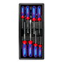 Workpro Juego de 8 Destornilladores Profesionales CR-V, Phillips y Plano (PH0/1/2/3, 3/5.5/6.5/8 mm) de 75/100/150 mm para Bricolaje