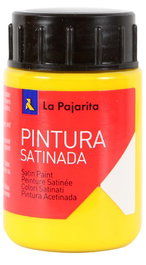 La Pajarita Pintura Témpera Escolar Satinada Amarillo Limón Bote 35 mL L-01