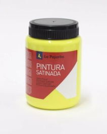 La Pajarita Pintura Témpera Escolar Satinada Amarillo Limón Bote 35 mL L-01