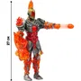 Gormiti Figura articulada con ataque ligero de Fuego Fireon 27 cm GRV073 a partir de 4 años