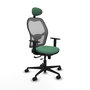 PIQUERAS Y CRESPO Silla de oficina Jorquera Sincro/Traslack Verde esmeralda y Gris