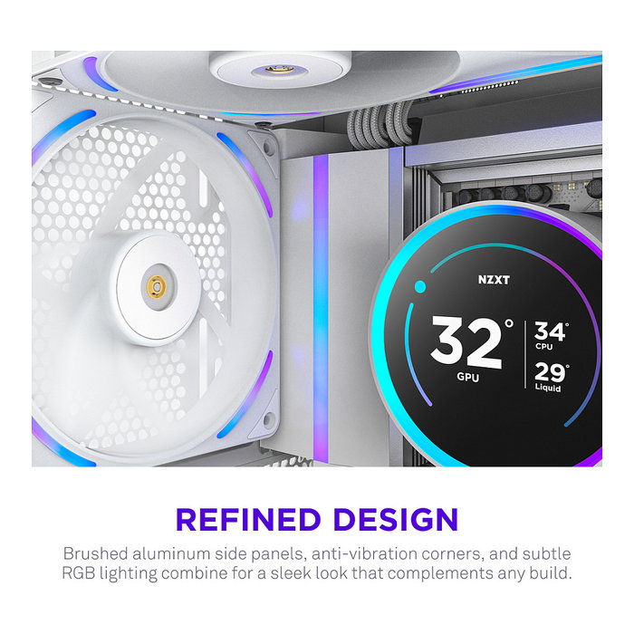 NZXT F140X RGB Blanco 140 mm NZXT F140X RGB Blanco 140 mm