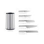 Joseph Joseph Elevate Set de Cuchillos de 5 Piezas con Soporte Giratorio Plateado