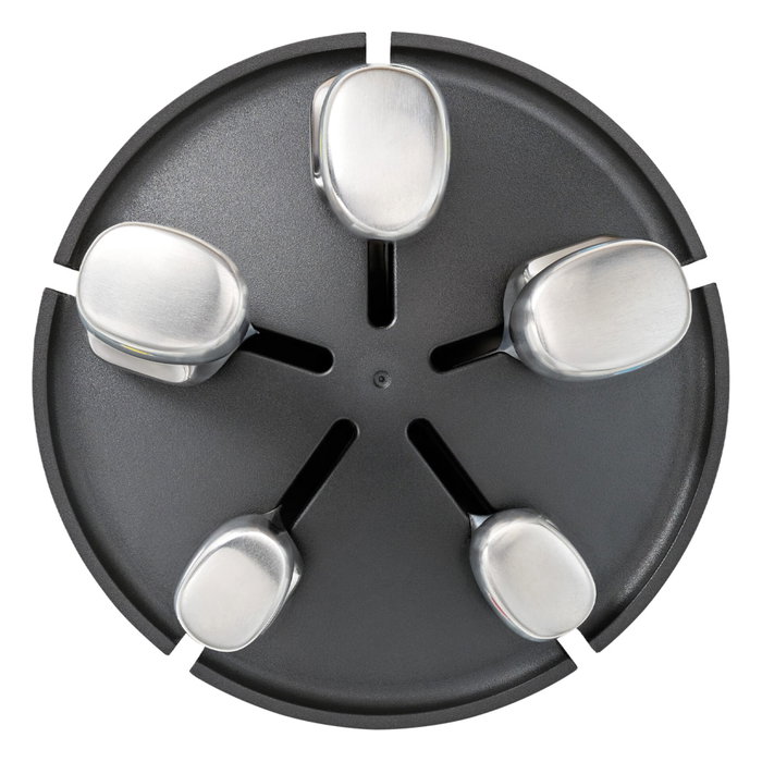 Joseph Joseph Elevate Set de Cuchillos de 5 Piezas con Soporte Giratorio Plateado Joseph Joseph Elevate Set de Cuchillos de 5 Piezas con Soporte Giratorio Plateado