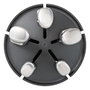 Joseph Joseph Elevate Set de Cuchillos de 5 Piezas con Soporte Giratorio Plateado