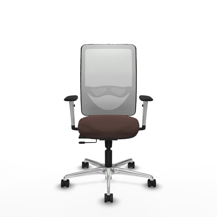 PIQUERAS Y CRESPO Silla de oficina Zulema con mecanismo Sincro/Traslack Marrón y Blanco PIQUERAS Y CRESPO Silla de oficina Zulema con mecanismo Sincro/Traslack Marrón y Blanco