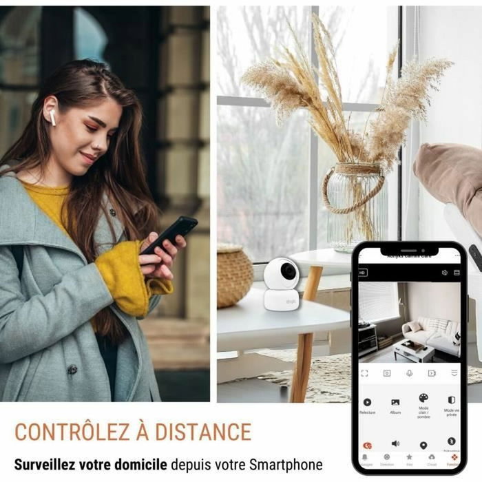 Konyks Camini 2 Cámara de vigilancia motorizada Wifi con detección de movimiento Konyks Camini 2 Cámara de vigilancia motorizada Wifi con detección de movimiento