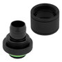 Corsair Hydro X Series XF Conectores Rectos G1/4 pulgada a 13/10mm, 4 unidades, negro
