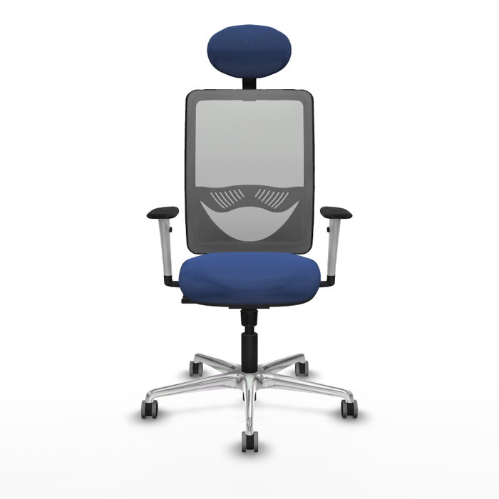 PIQUERAS Y CRESPO Silla de oficina Zulema con mecanismo Sincro, Azul marino y Gris PIQUERAS Y CRESPO Silla de oficina Zulema con mecanismo Sincro, Azul marino y Gris