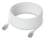 Ubiquiti UACC-Cable-Patch-EL-C6A-15M-W Cable de parcheo Cat 6A de 15 m, Blanco/Translúcido