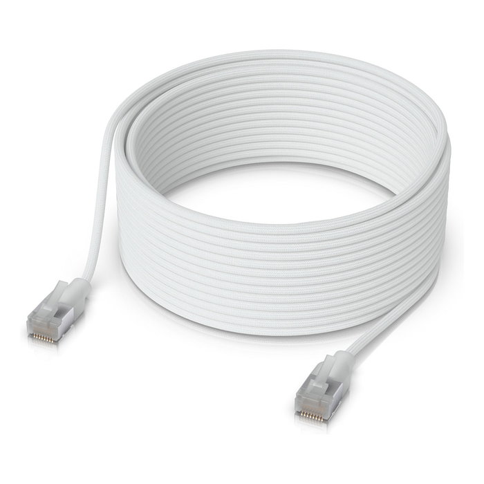 Ubiquiti Cable de Parcheo Premium Categoría 6A RJ45 10 GbE PoE++ Blanco 15 m Ubiquiti Cable de Parcheo Premium Categoría 6A RJ45 10 GbE PoE++ Blanco 15 m
