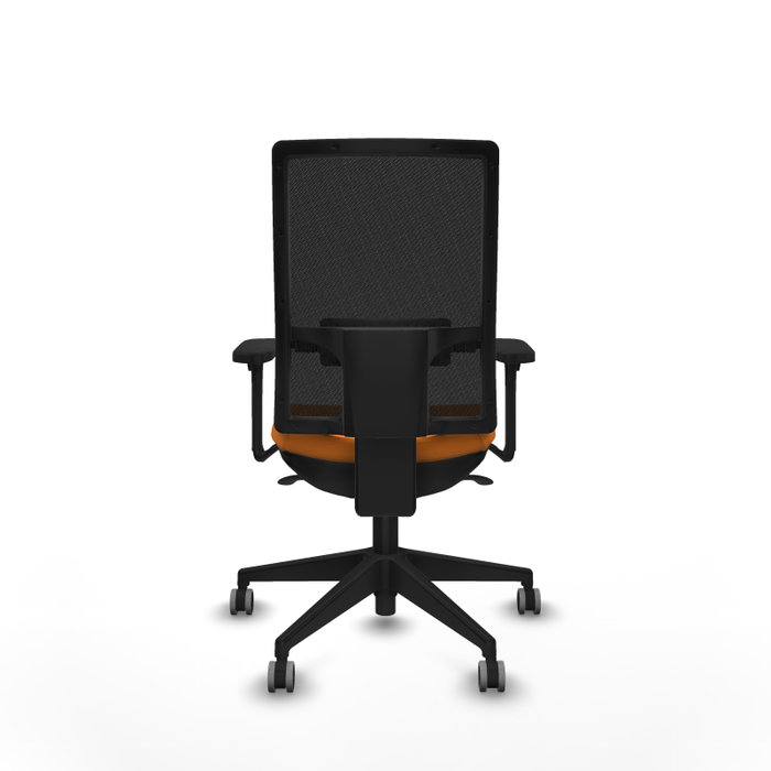 PIQUERAS Y CRESPO Silla de oficina Horna Naranja con malla negra