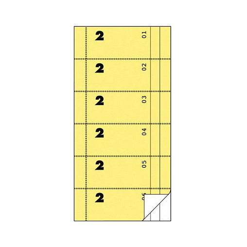 AVERY Zweckform Wertmarken-Block 832 01-300, amarillo, 1 unidad AVERY Zweckform Wertmarken-Block 832 01-300, amarillo, 1 unidad
