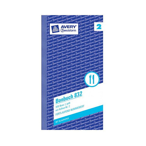 AVERY Zweckform Wertmarken-Block 832 01-300, amarillo, 1 unidad AVERY Zweckform Wertmarken-Block 832 01-300, amarillo, 1 unidad
