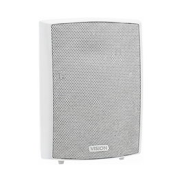 Vision Magic SP-1800 Altavoz de Pared Pasivo de 3 Vías, 50W RMS, Woofer 5.25", Bass Reflex, Soportes de Montaje C Incluidos, Blanco