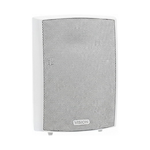 Vision Magic SP-1800 Altavoz de Pared Pasivo de 3 Vías, 50W RMS, Woofer 5.25", Bass Reflex, Soportes de Montaje C Incluidos, Blanco