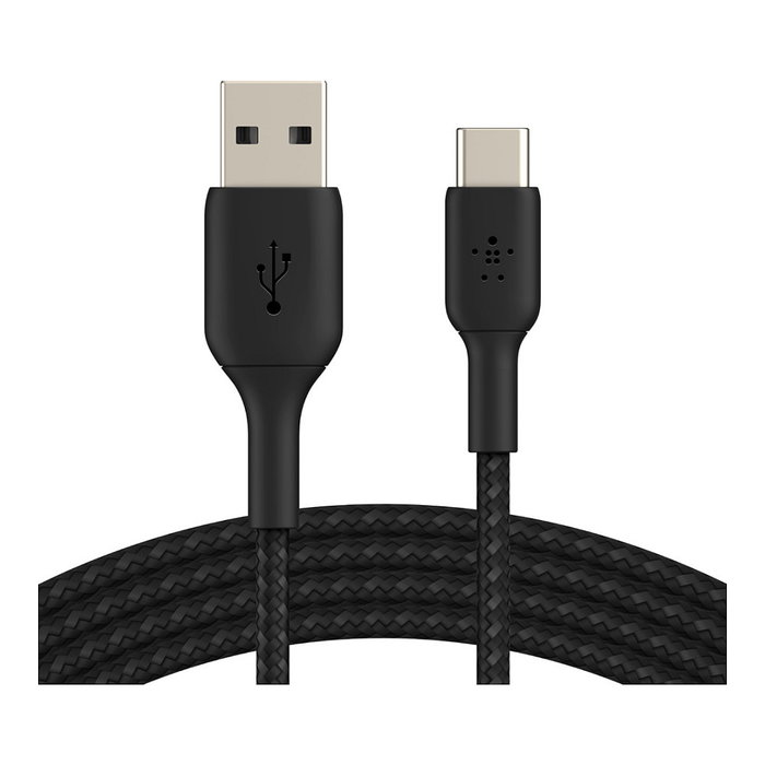 Belkin CAB002BT1MBK Cable USB-C a USB-A Trenzado 1m Negro