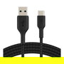 Belkin CAB002BT1MBK Cable USB-C a USB-A Trenzado 1m Negro