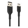 Belkin CAB002BT1MBK Cable USB-C a USB-A Trenzado 1m Negro