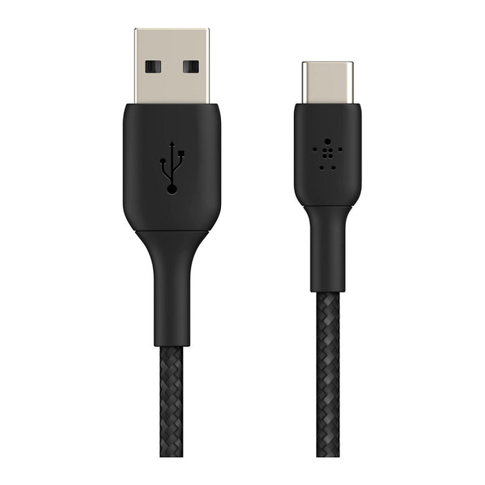 Belkin CAB002BT1MBK Cable USB-C a USB-A Trenzado 1m Negro