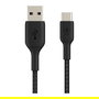 Belkin CAB002BT1MBK Cable USB-C a USB-A Trenzado 1m Negro