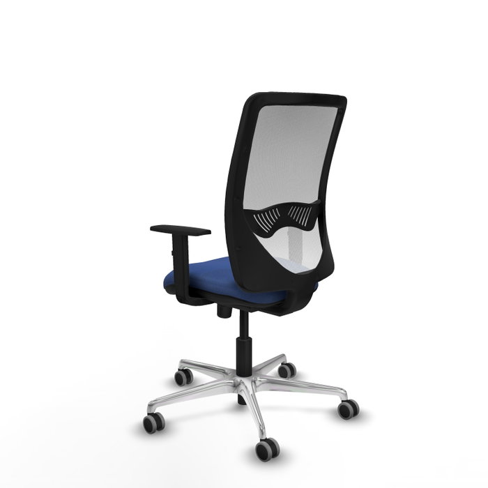 PIQUERAS Y CRESPO Silla de oficina Zulema con mecanismo Sincro Azul marino y Blanco PIQUERAS Y CRESPO Silla de oficina Zulema con mecanismo Sincro Azul marino y Blanco