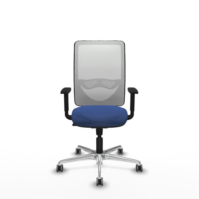 PIQUERAS Y CRESPO Silla de oficina Zulema con mecanismo Sincro Azul marino y Blanco PIQUERAS Y CRESPO Silla de oficina Zulema con mecanismo Sincro Azul marino y Blanco
