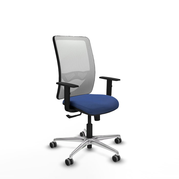 PIQUERAS Y CRESPO Silla de oficina Zulema con mecanismo Sincro Azul marino y Blanco PIQUERAS Y CRESPO Silla de oficina Zulema con mecanismo Sincro Azul marino y Blanco