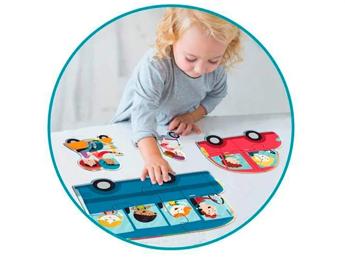 Goula Puzle XXL Vehículos 18 Piezas Gigantes Ilustraciones Modernas 80x40 cm Goula Puzle XXL Vehículos 18 Piezas Gigantes Ilustraciones Modernas 80x40 cm