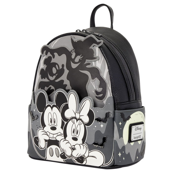 LOUNGEFLY Mochila Mickey & Minnie Ghosh Mickey Disney LOUNGEFLY Mochila Mickey & Minnie Ghosh Mickey Disney