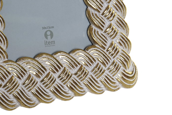 DKD Home Decor Marco Foto 10x15 Tradicional Dorado Resina 2 Unidades 2 x 22 x 17 cm