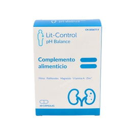 DEVICARE Lit-Control Ph Balance 60 Cápsulas - Complemento Alimenticio para Reducir Formación de Piedras en el Riñón de Oxalato Cálcico