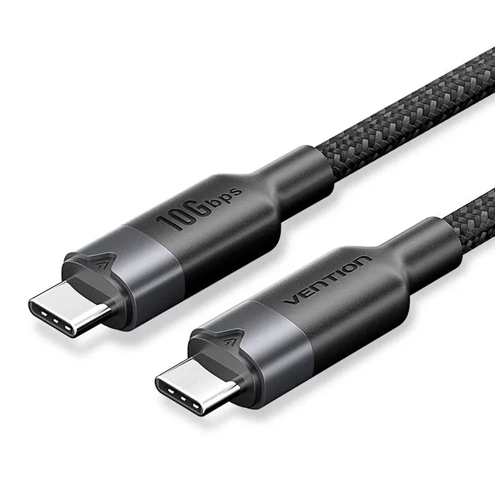 Vention Cable USB-C a USB-C 3.2 Gen 2 10 Gbps 100W 1m Negro Vention Cable USB-C a USB-C 3.2 Gen 2 10 Gbps 100W 1m Negro